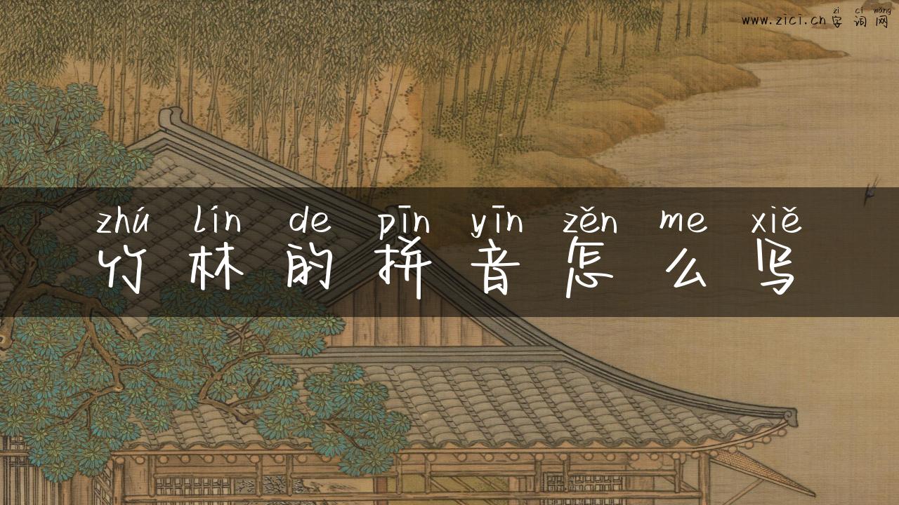 竹林的拼音怎么写