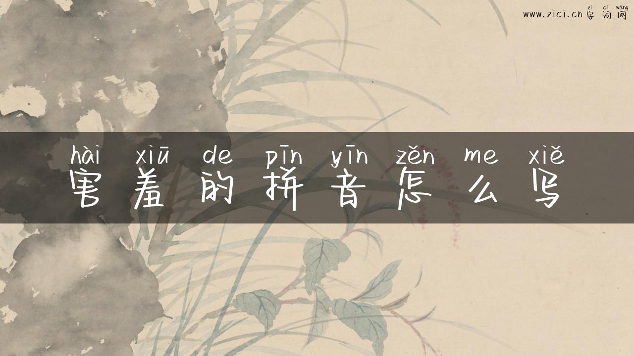 害羞的拼音怎么写