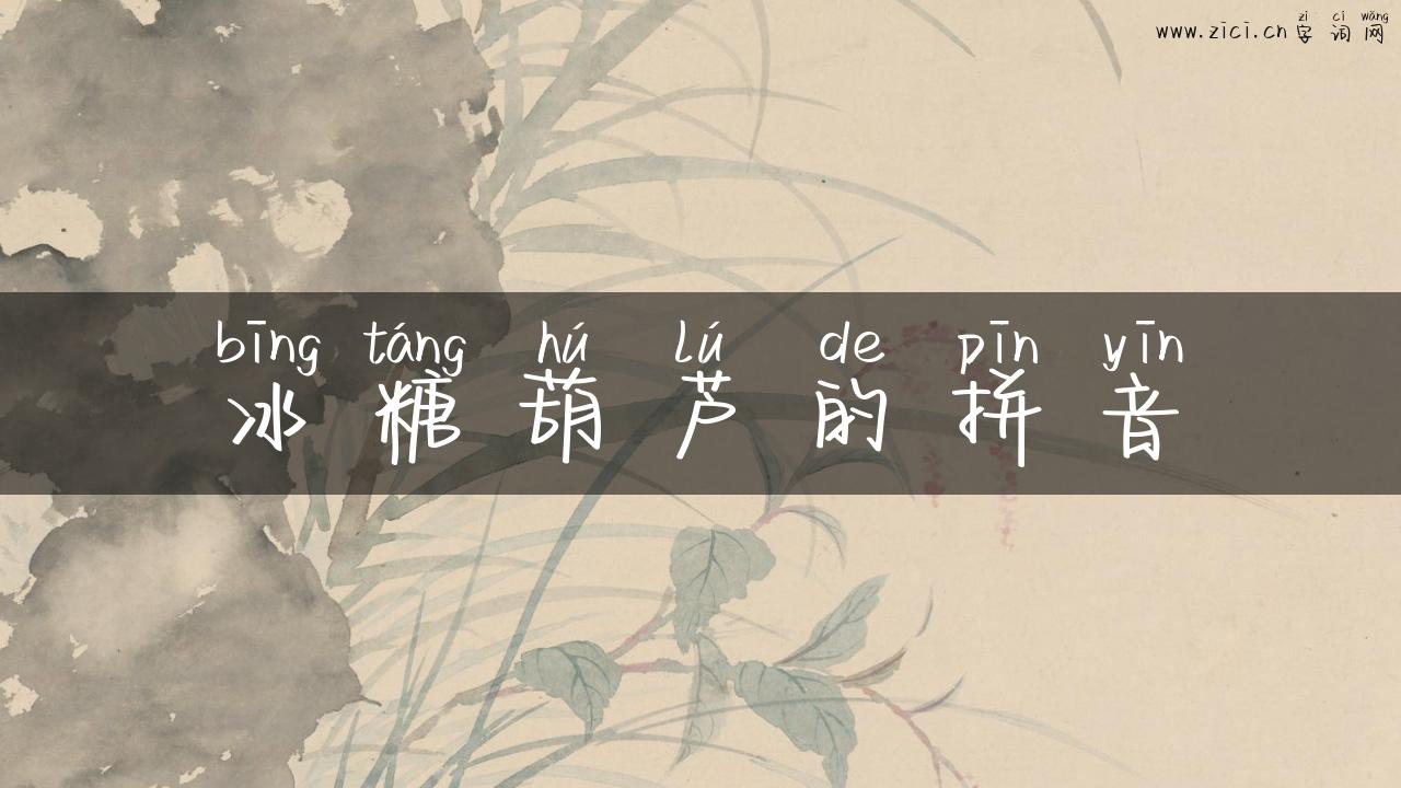 冰糖葫芦的拼音