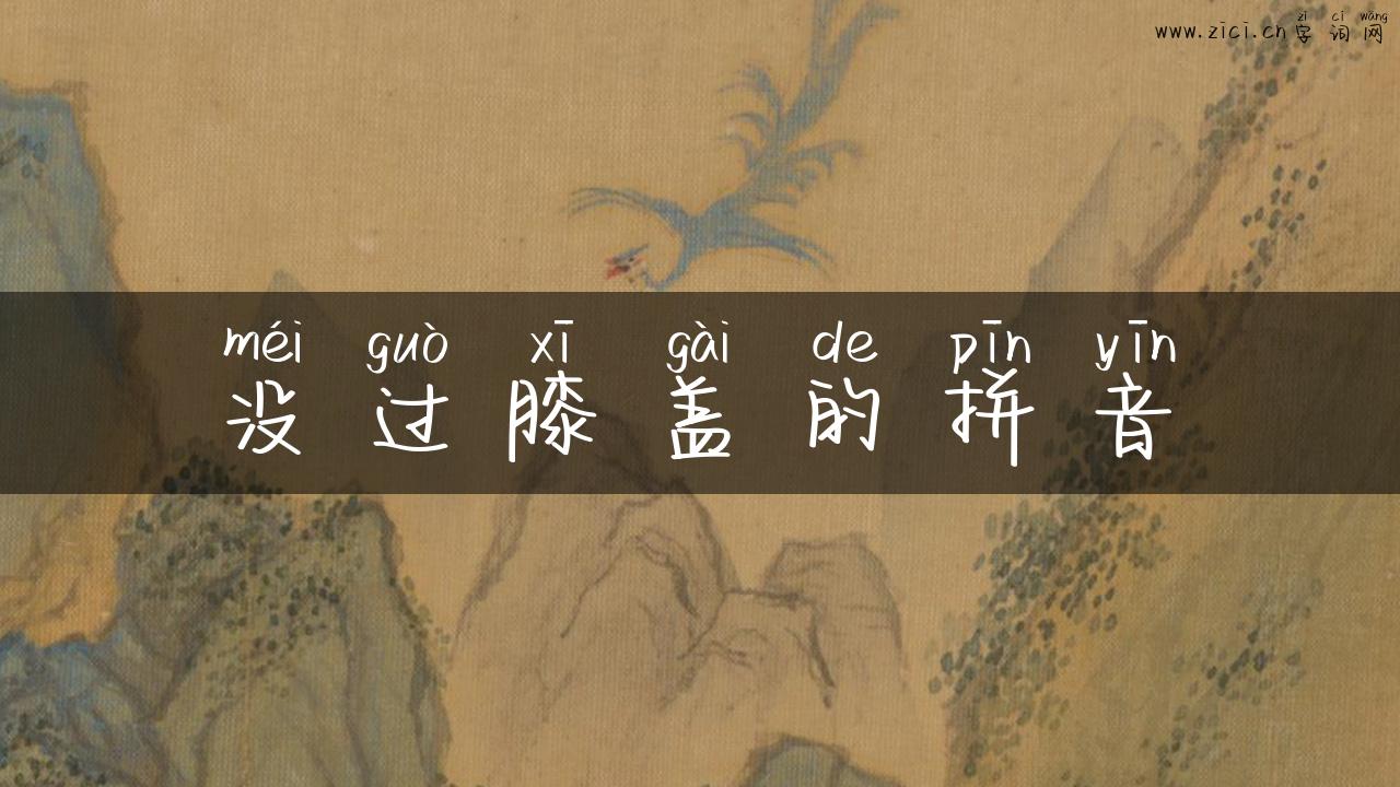 没过膝盖的拼音