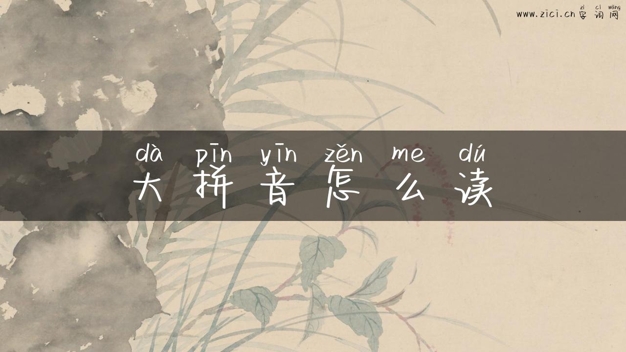 大拼音怎么读