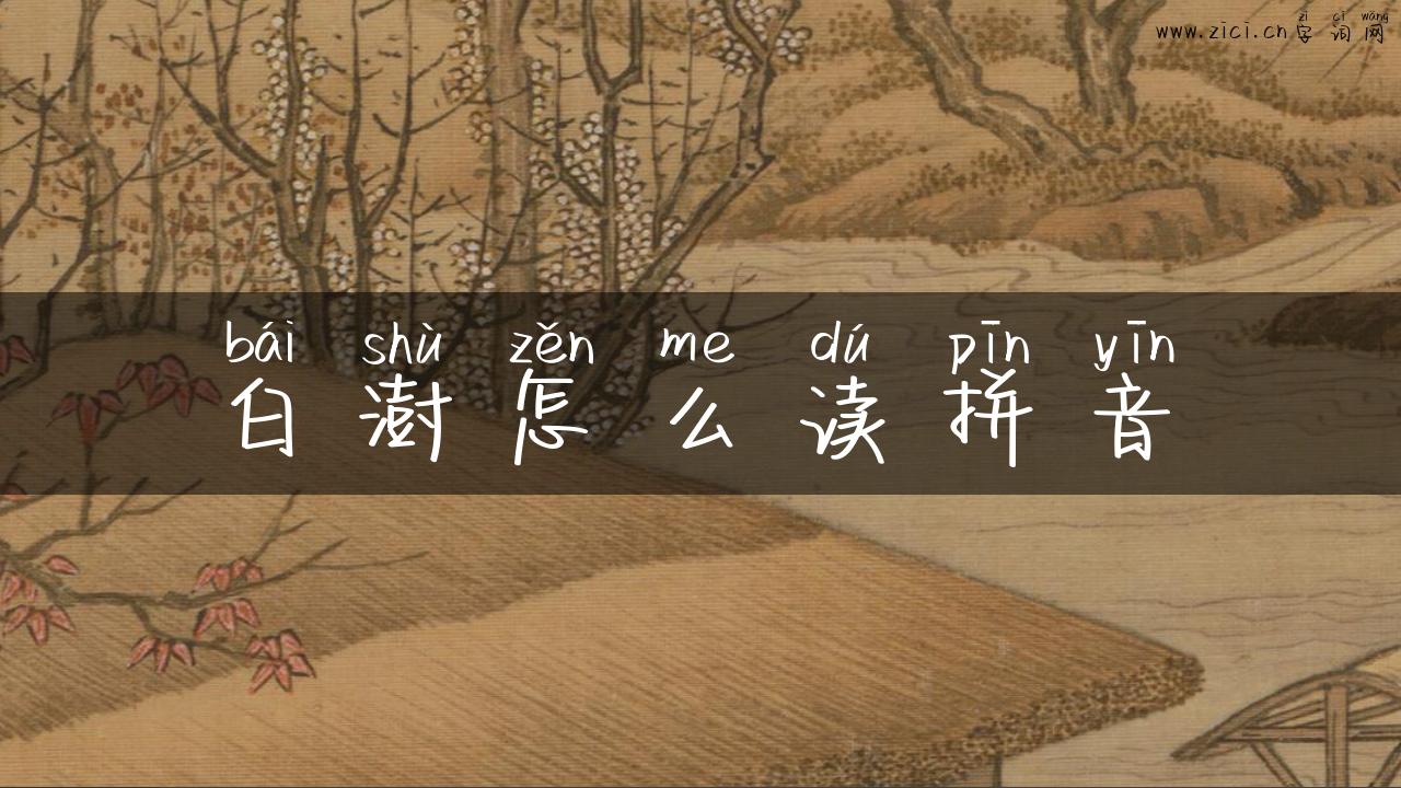 白澍怎么读拼音