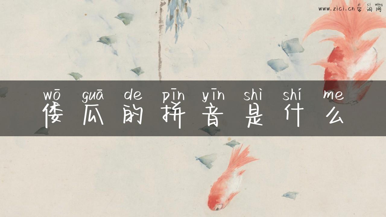 倭瓜的拼音是什么