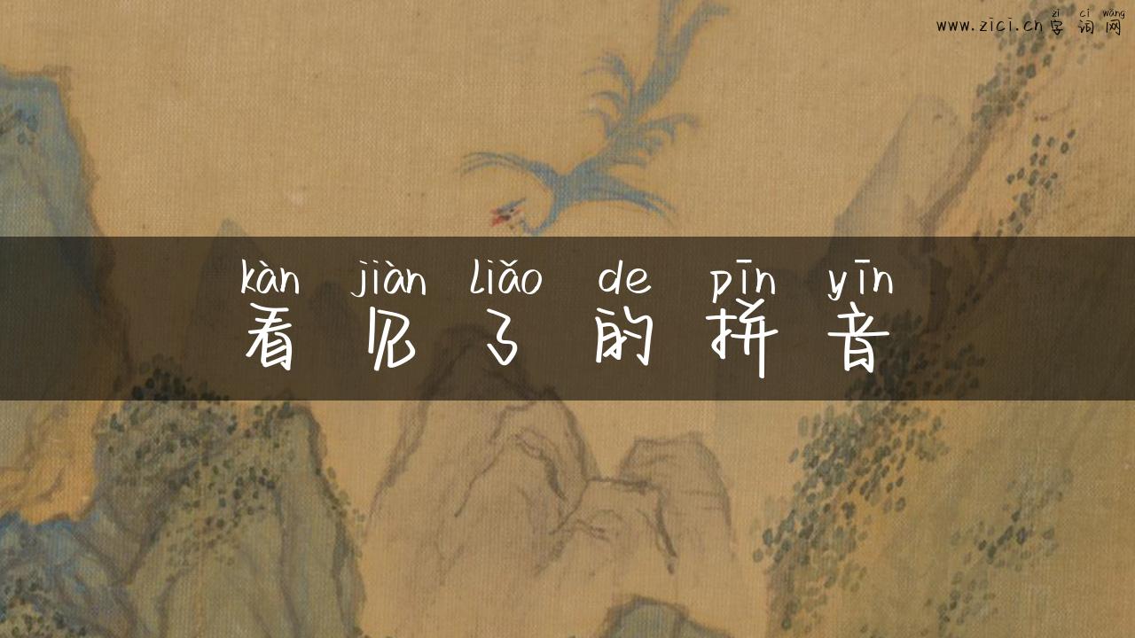 看见了的拼音