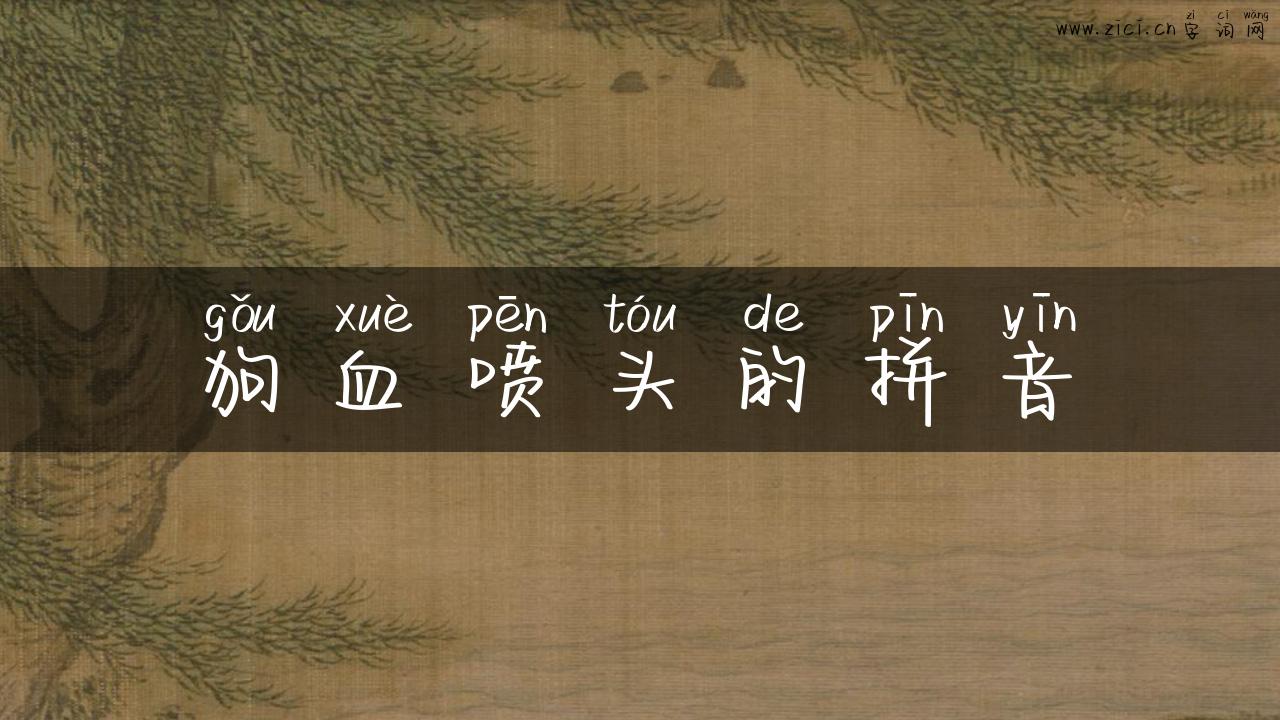 狗血喷头的拼音