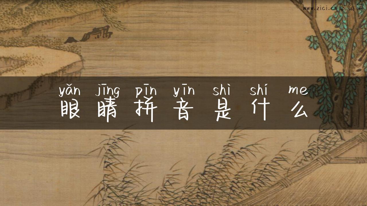 眼睛拼音是什么