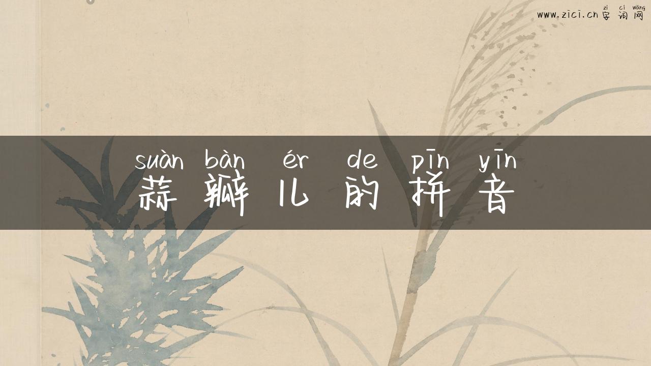 蒜瓣儿的拼音