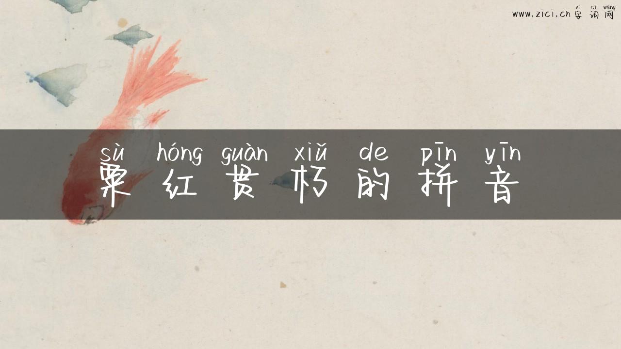 粟红贯朽的拼音