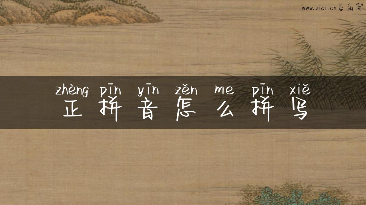 正拼音怎么拼写