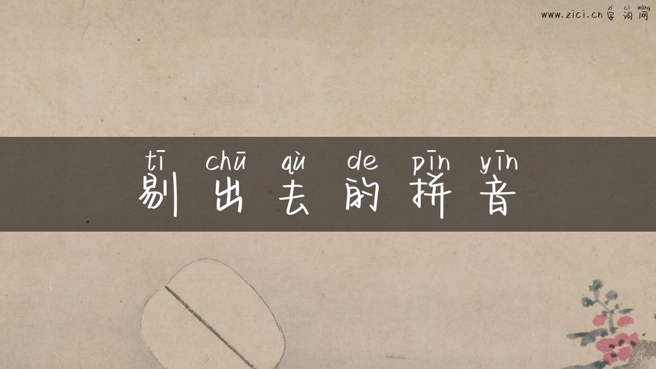 剔出去的拼音