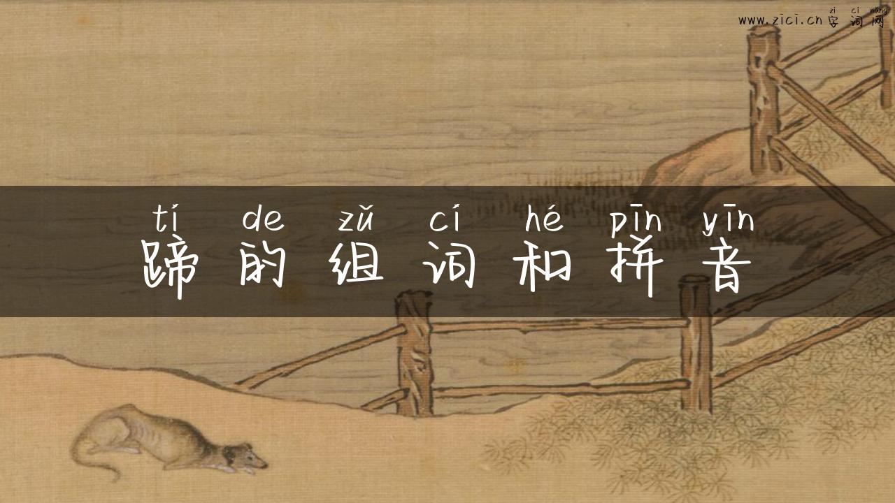 蹄的组词和拼音