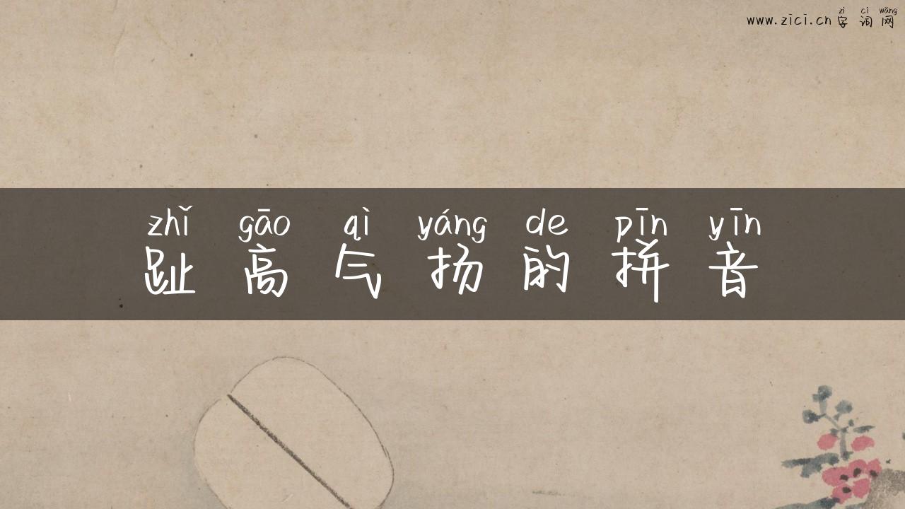 趾高气扬的拼音