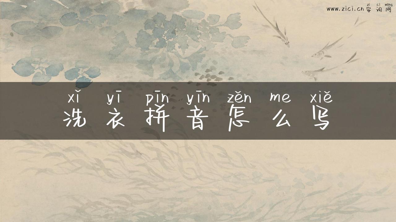 洗衣拼音怎么写