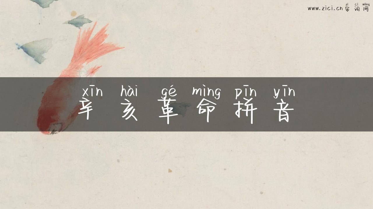 辛亥革命拼音