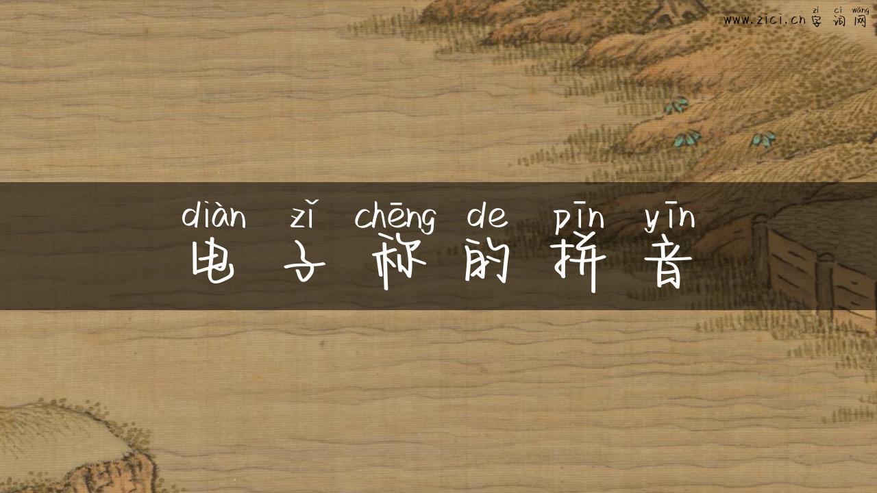 电子称的拼音