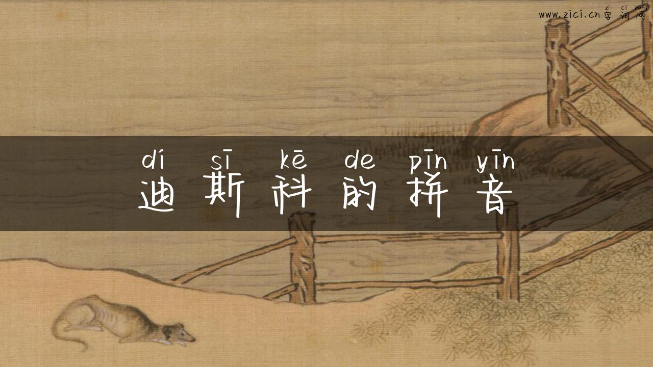 迪斯科的拼音