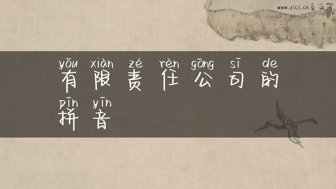 有限责任公司的拼音
