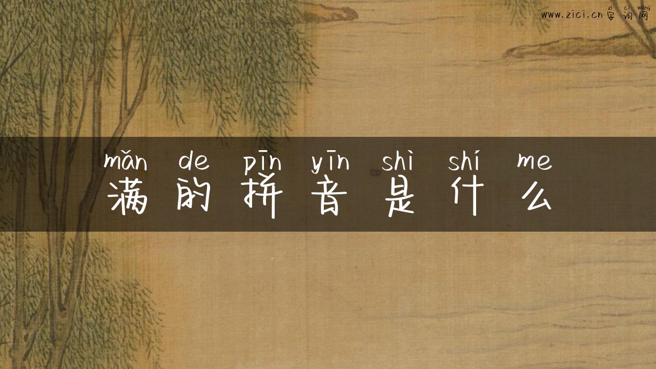 满的拼音是什么