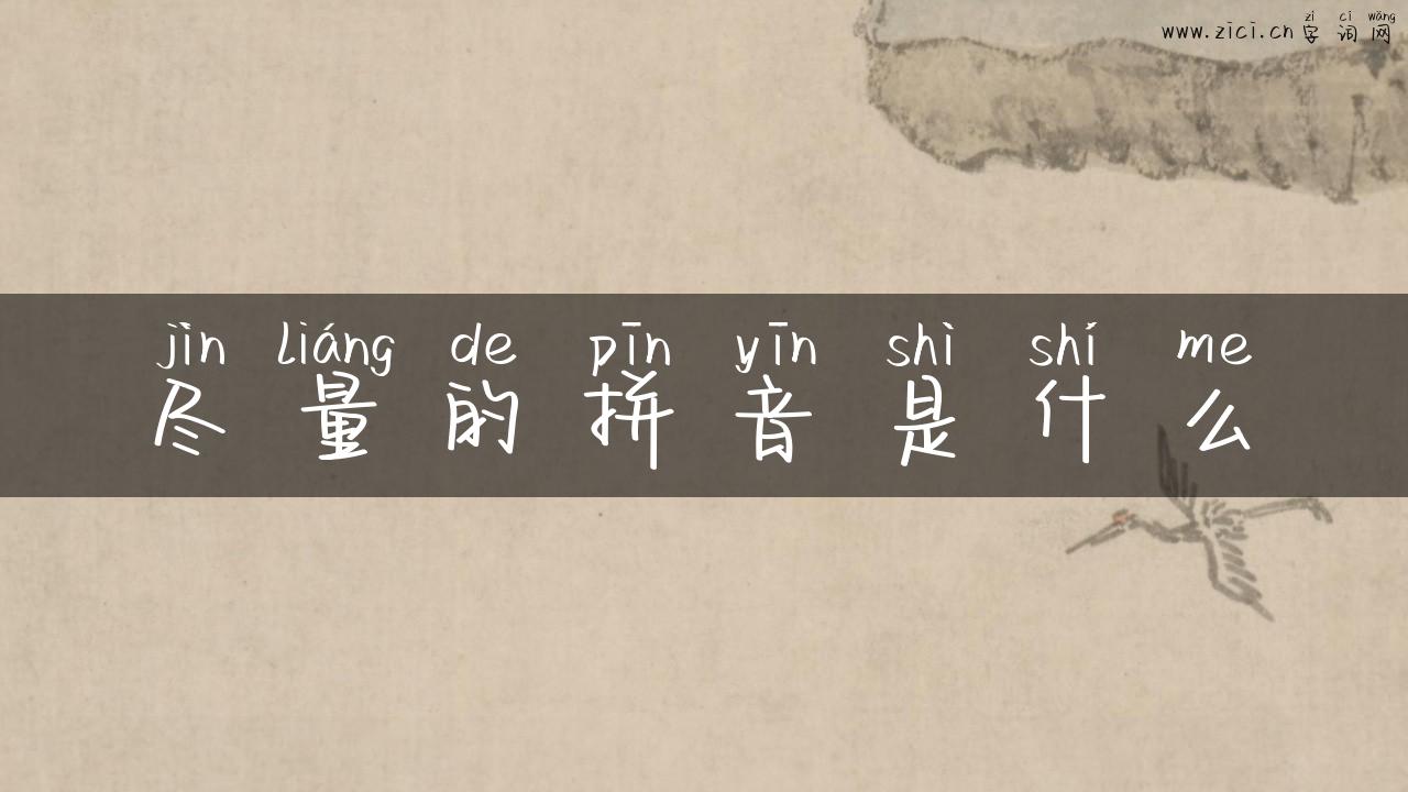 尽量的拼音是什么