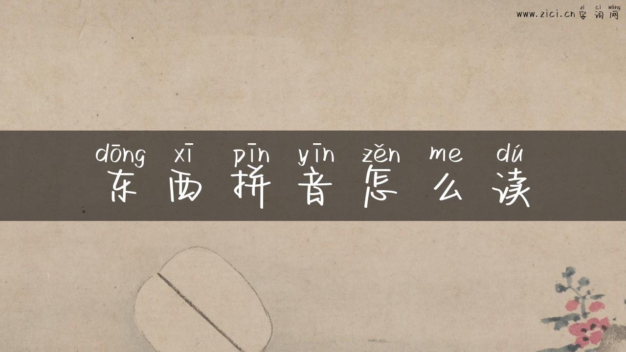 东西拼音怎么读