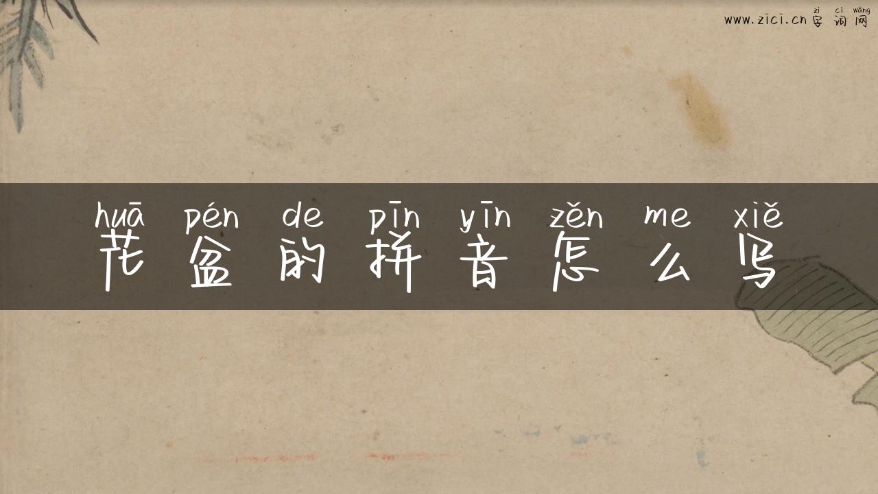 花盆的拼音怎么写