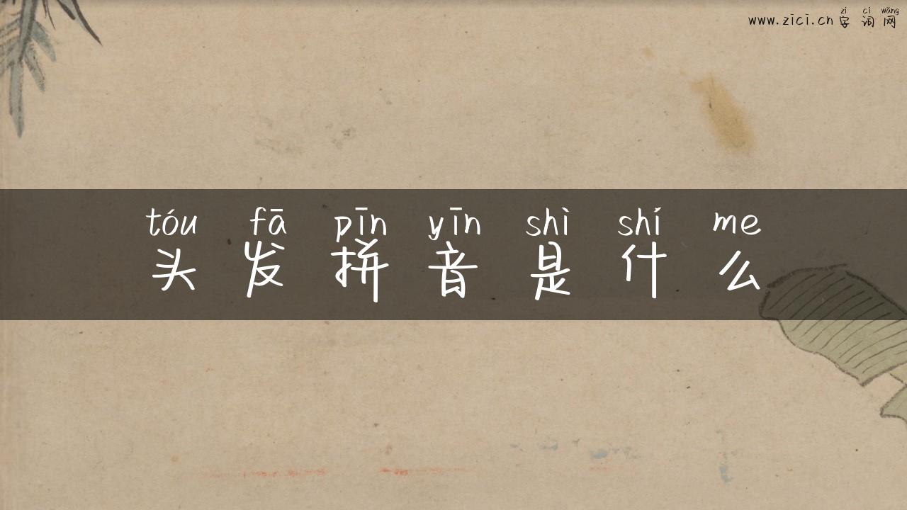 头发拼音是什么