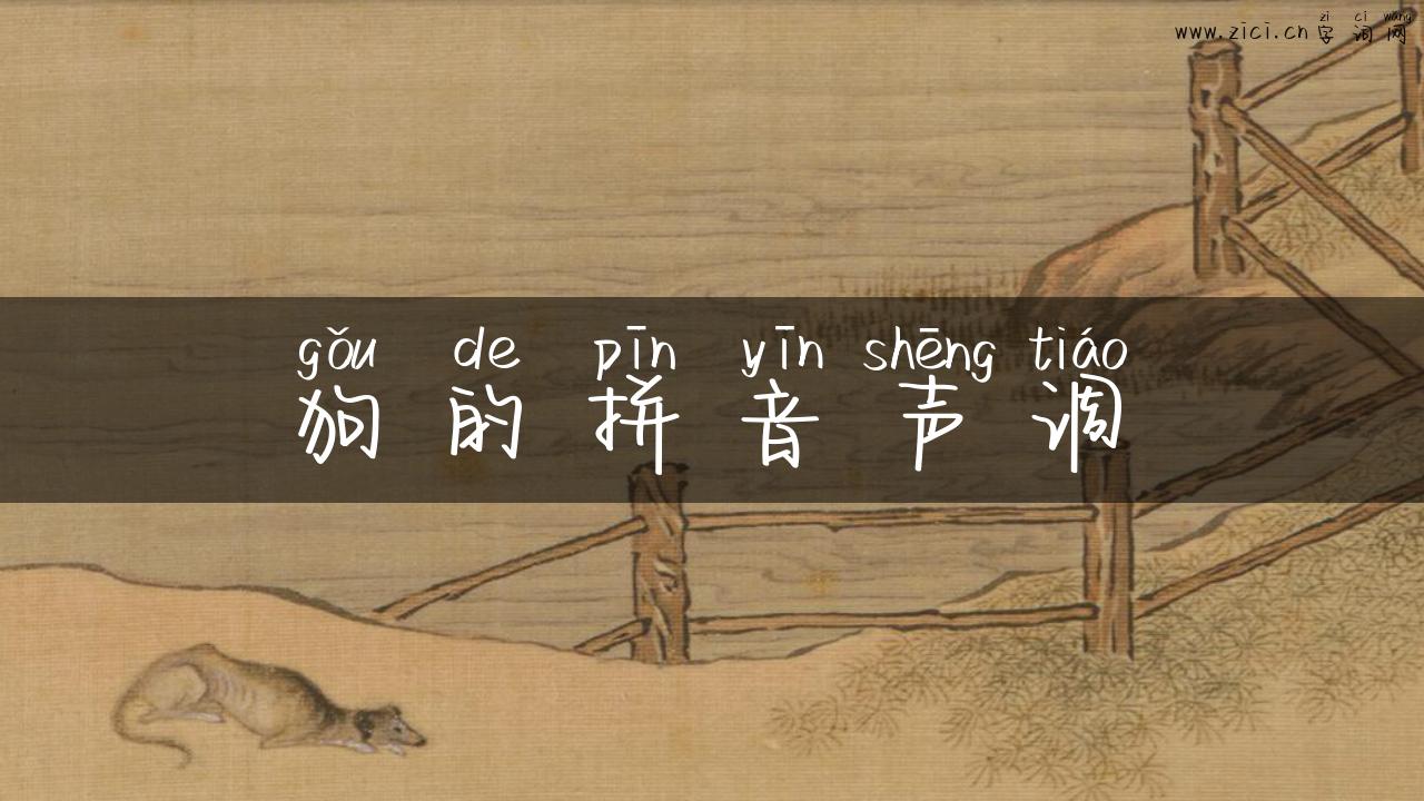 狗的拼音声调