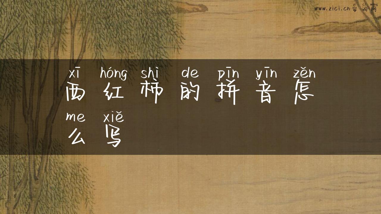 西红柿的拼音怎么写