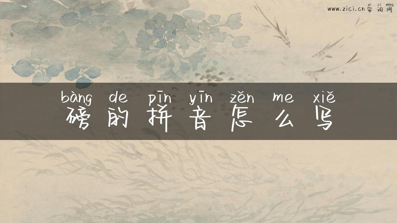 磅的拼音怎么写