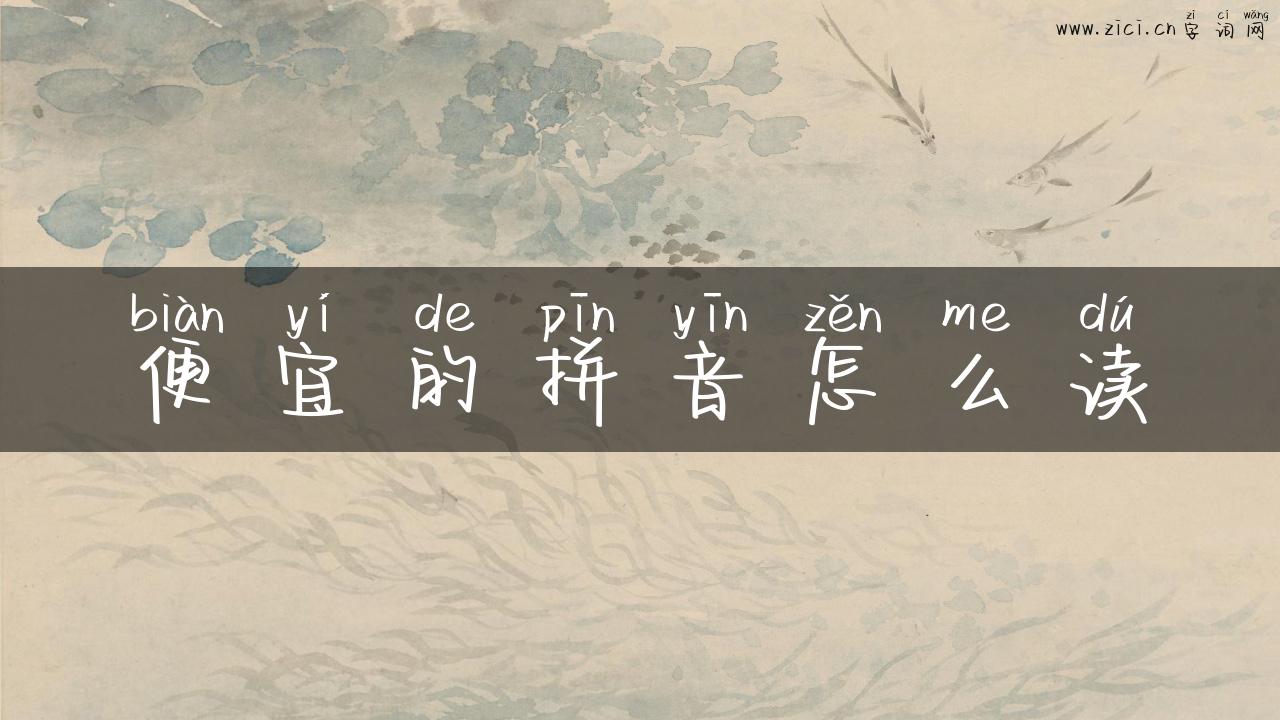 便宜的拼音怎么读