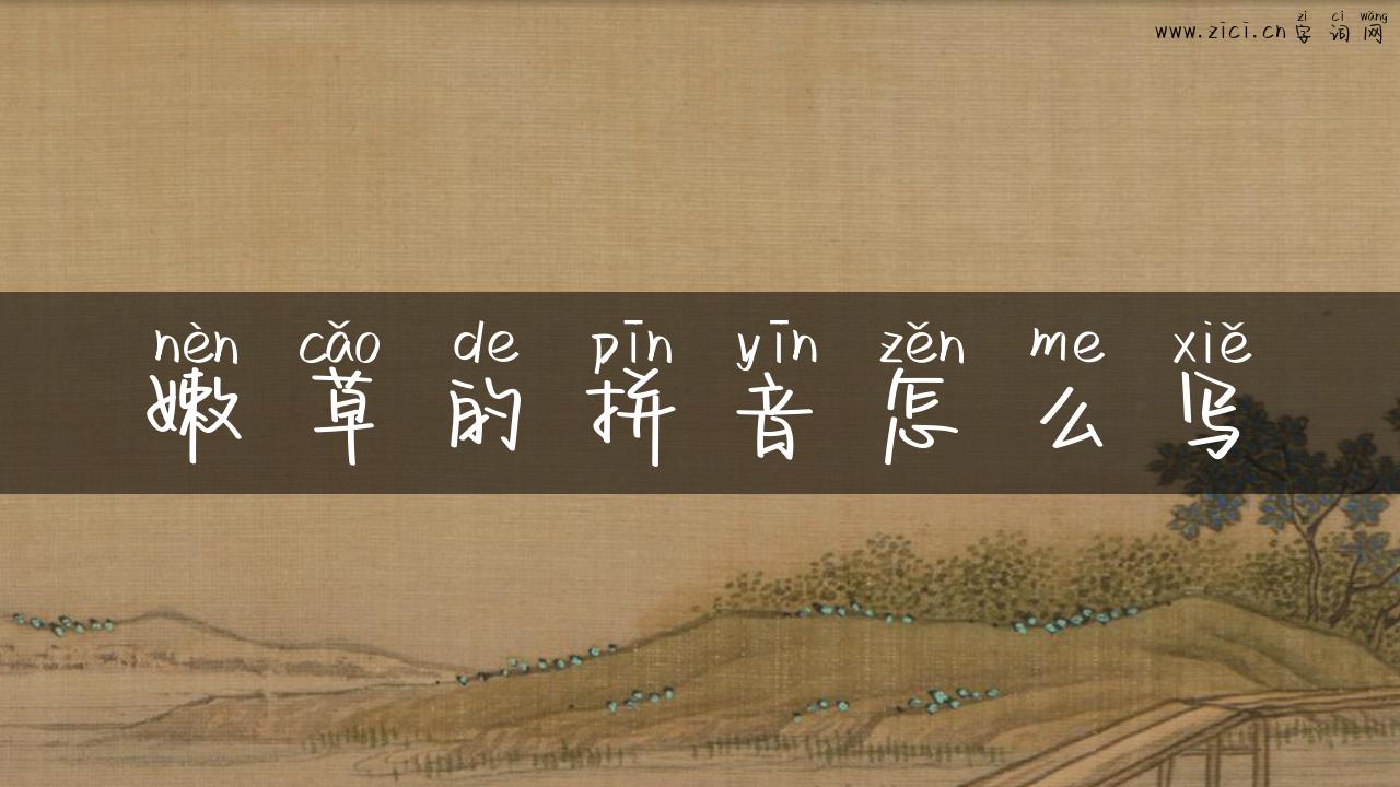 嫩草的拼音怎么写