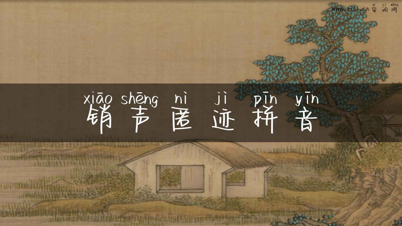 销声匿迹拼音