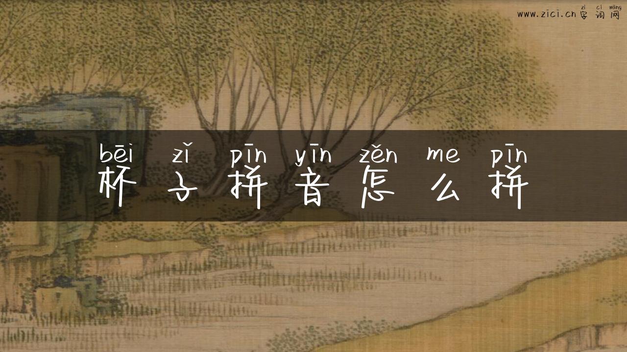 杯子拼音怎么拼
