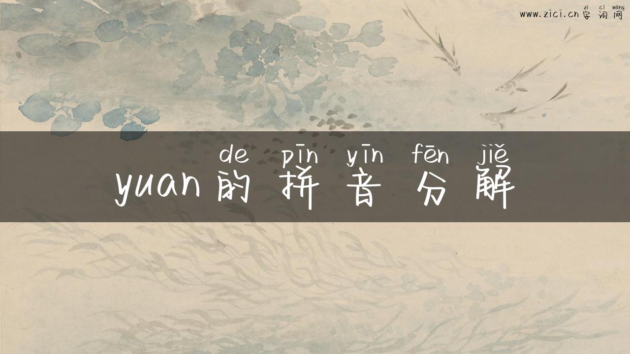 yuan的拼音分解