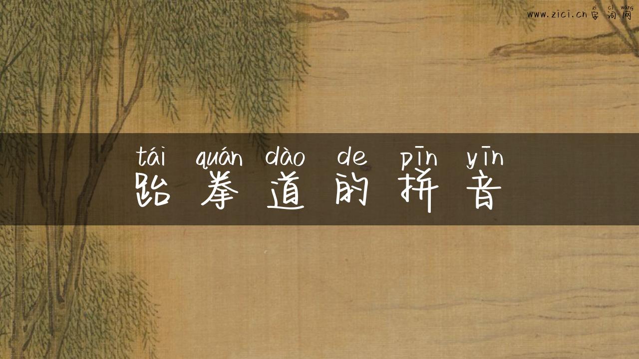 跆拳道的拼音