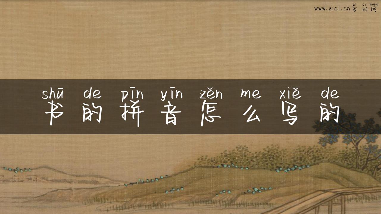 书的拼音怎么写的