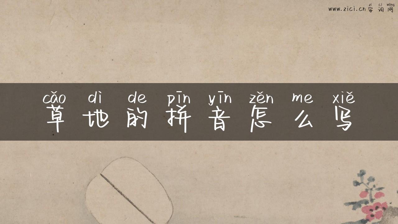 草地的拼音怎么写