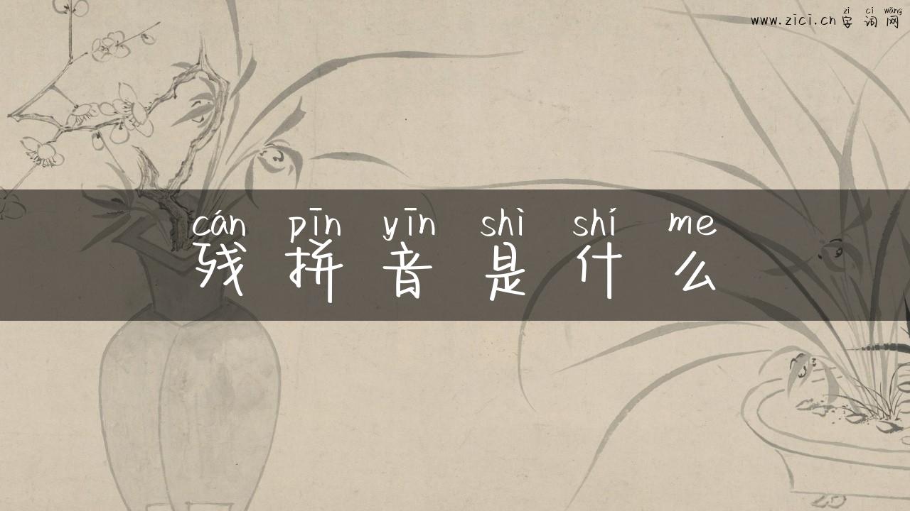 残拼音是什么