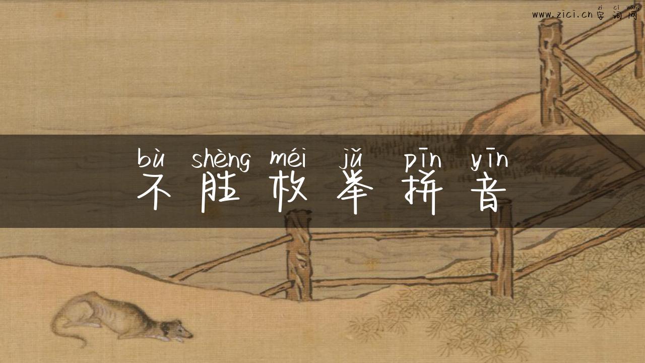 不胜枚举拼音