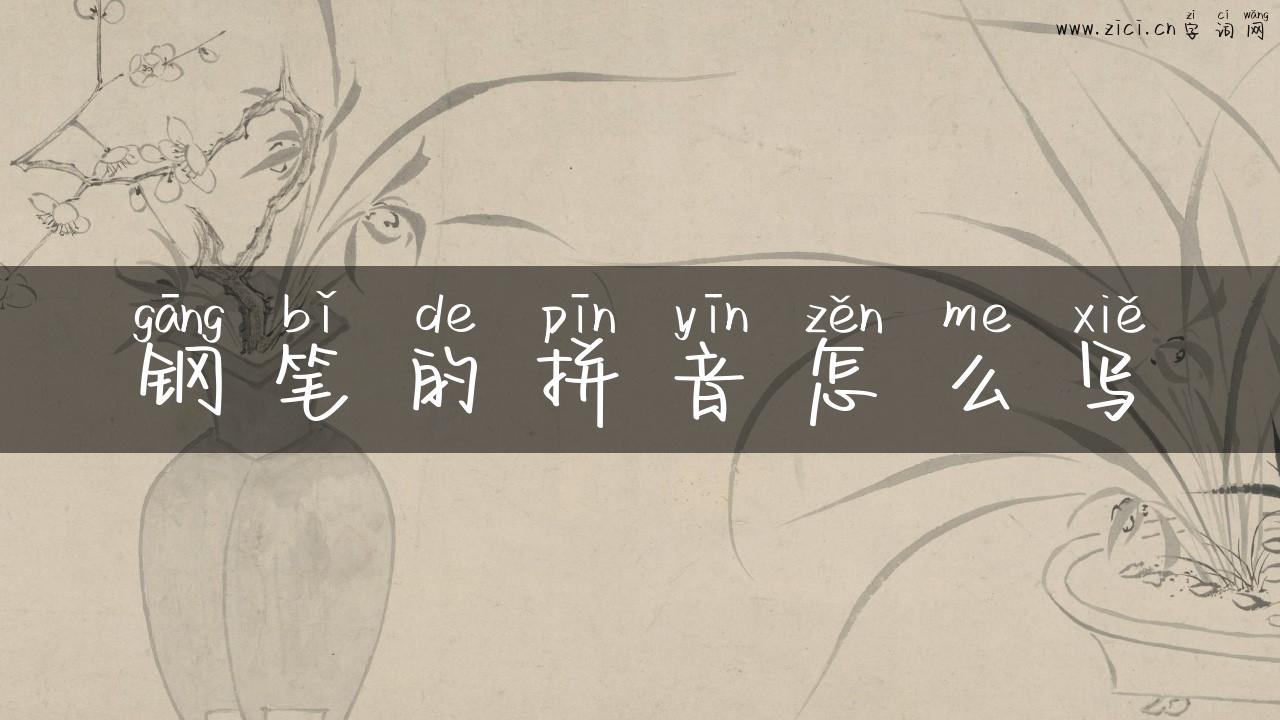 钢笔的拼音怎么写