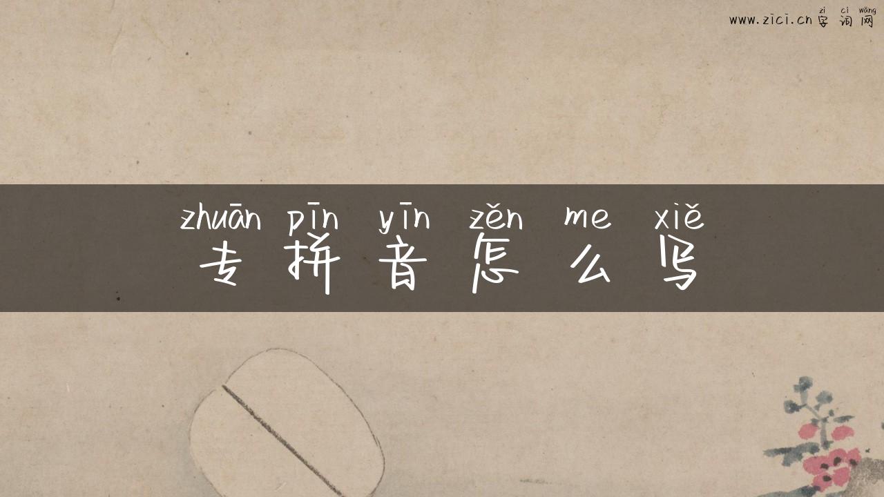 专拼音怎么写