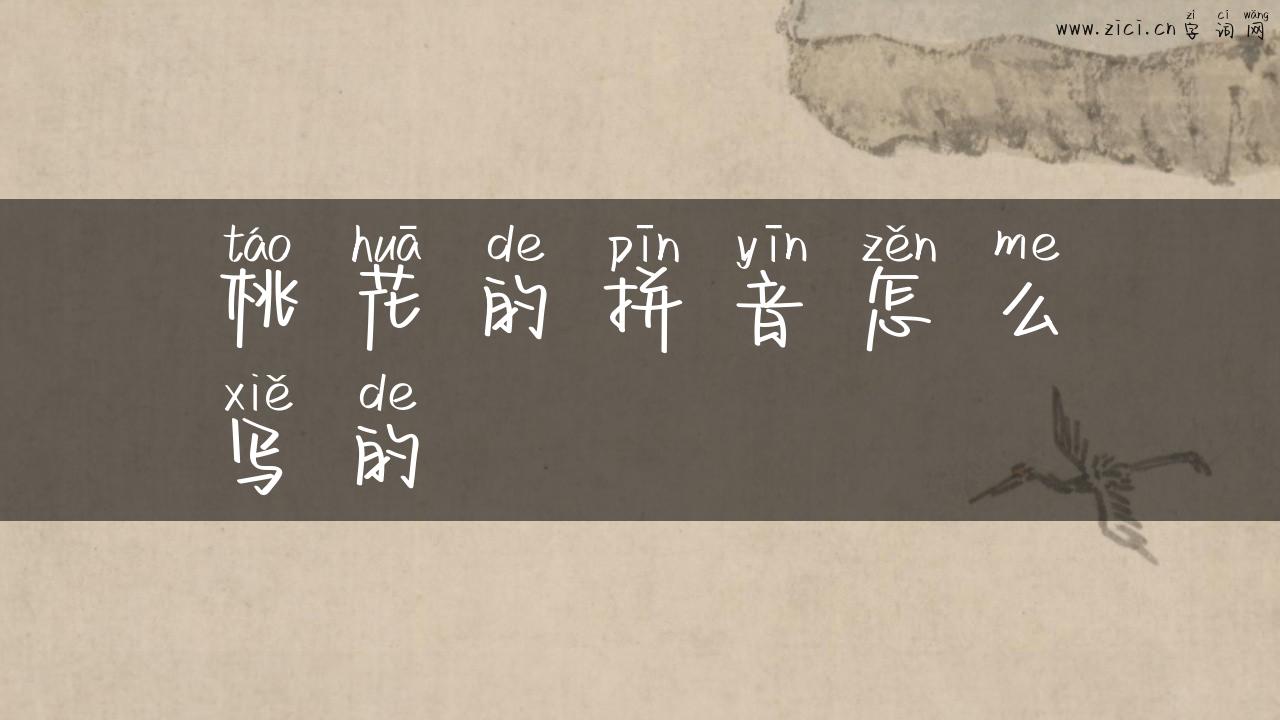桃花的拼音怎么写的