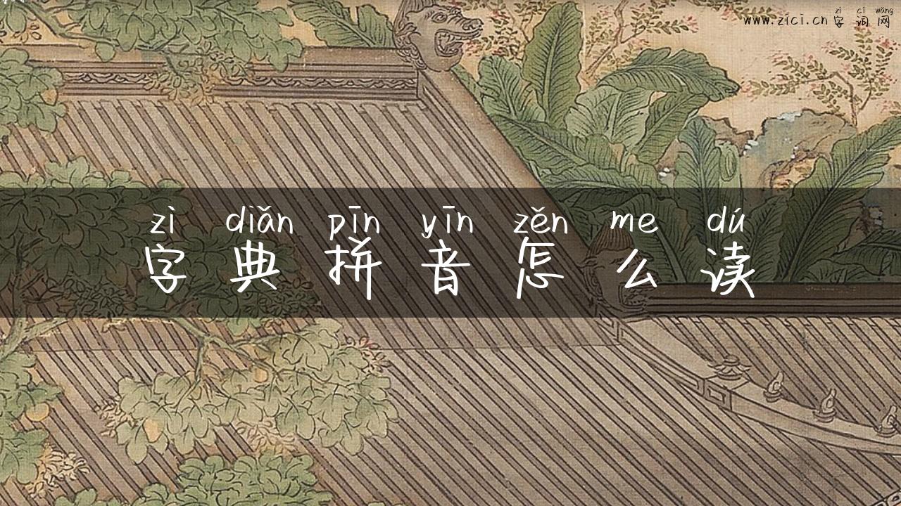 字典拼音怎么读
