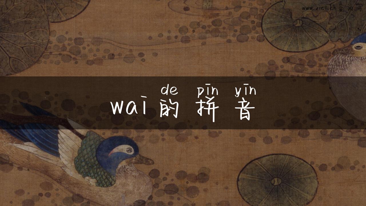 wai的拼音