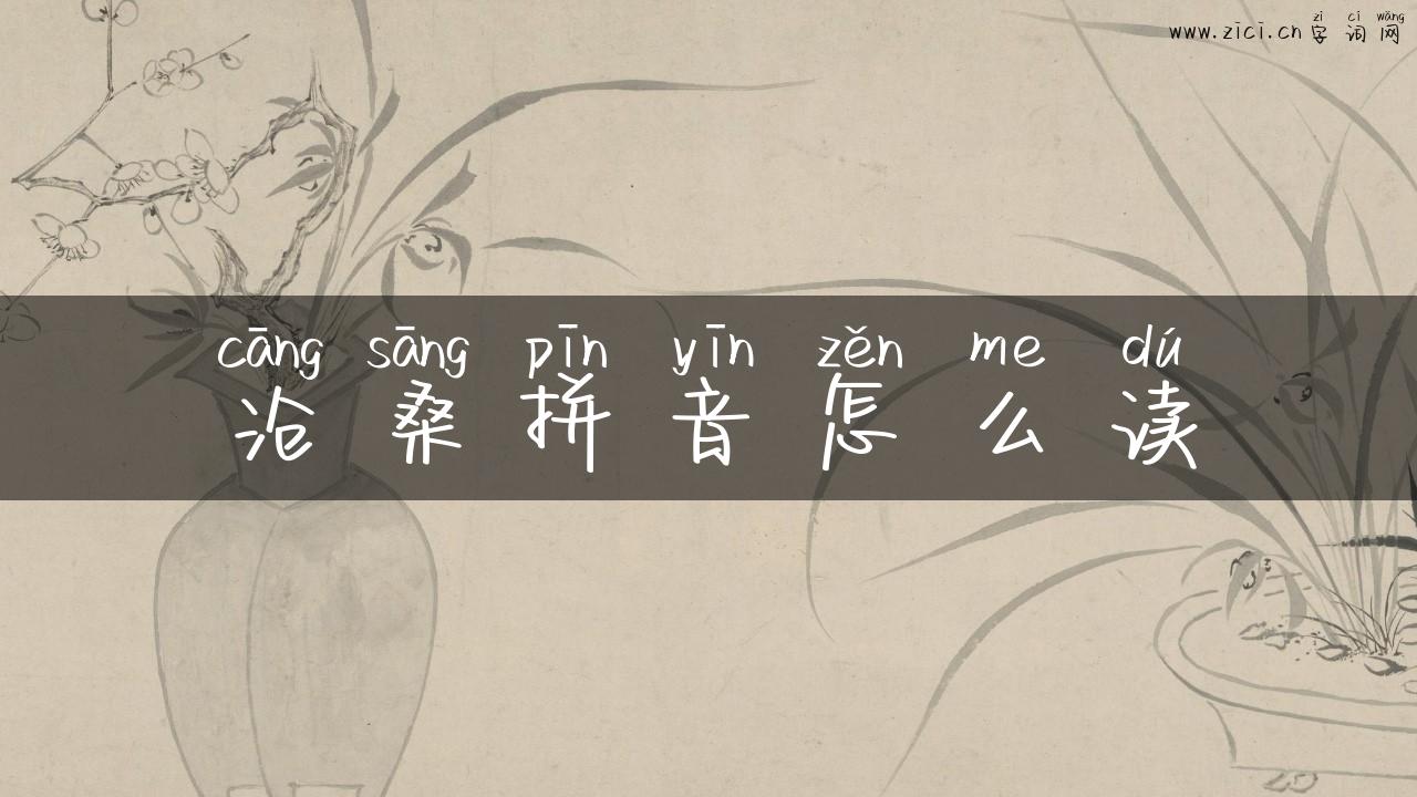 沧桑拼音怎么读