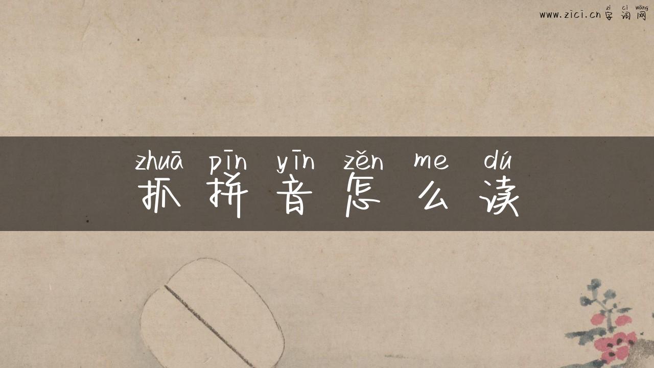 抓拼音怎么读
