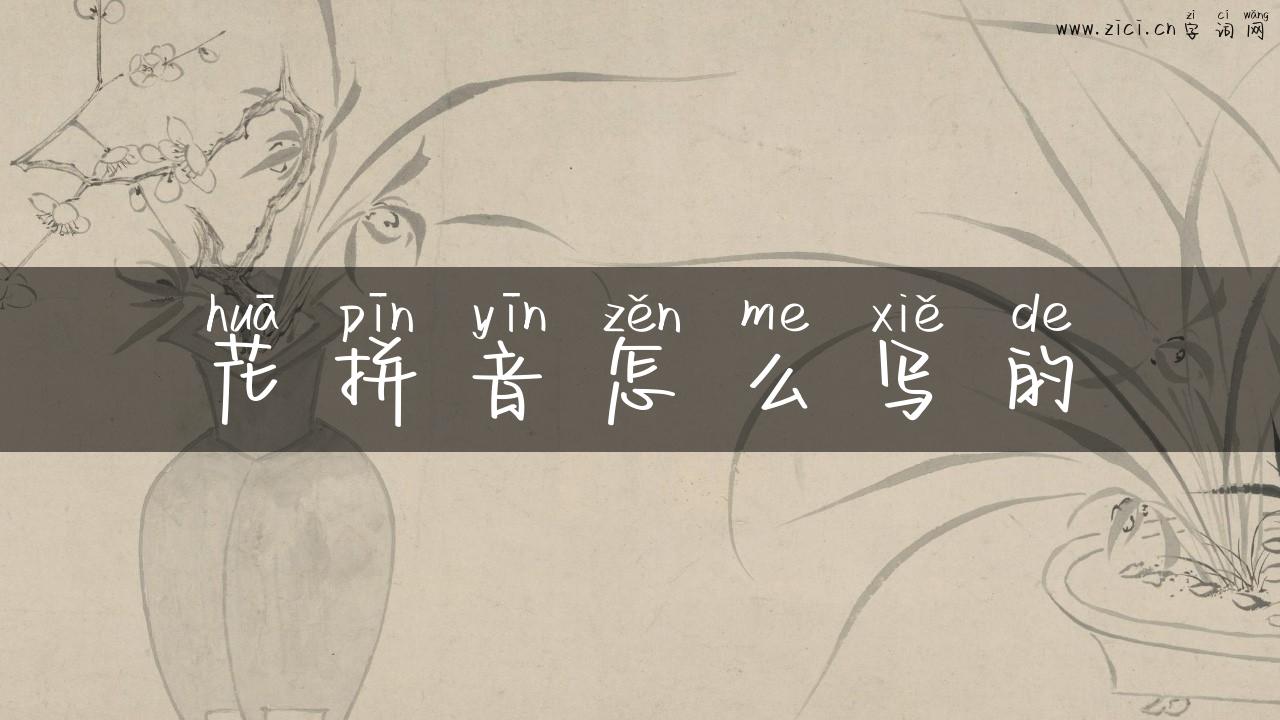 花拼音怎么写的