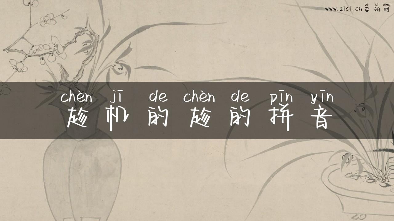 趁机的趁的拼音