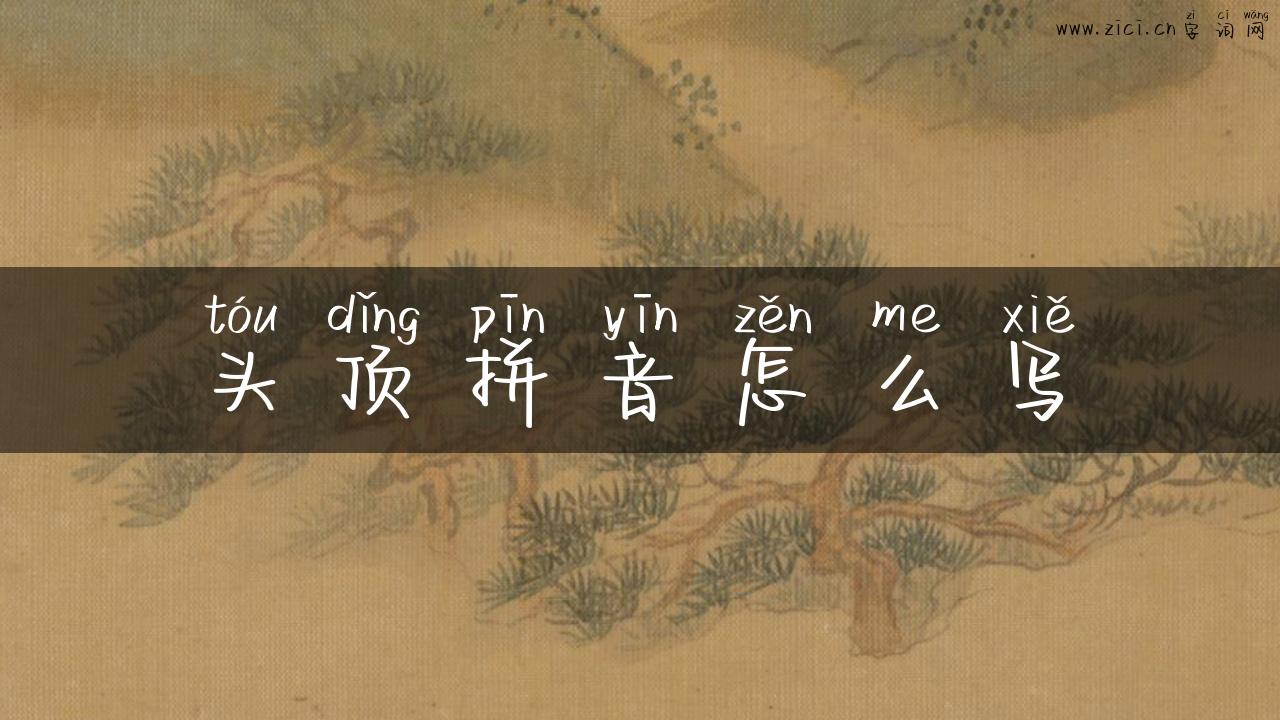 头顶拼音怎么写