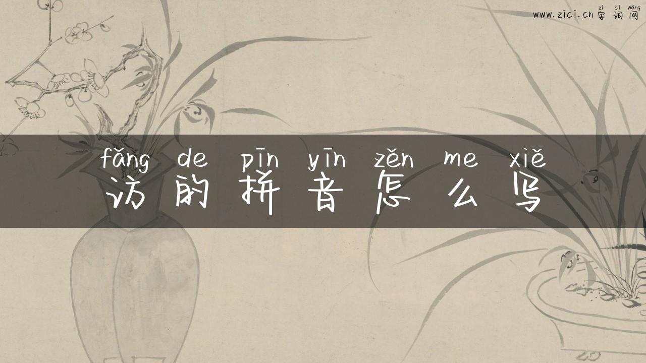 访的拼音怎么写